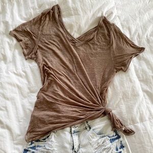 Sheer Brown Tshirt